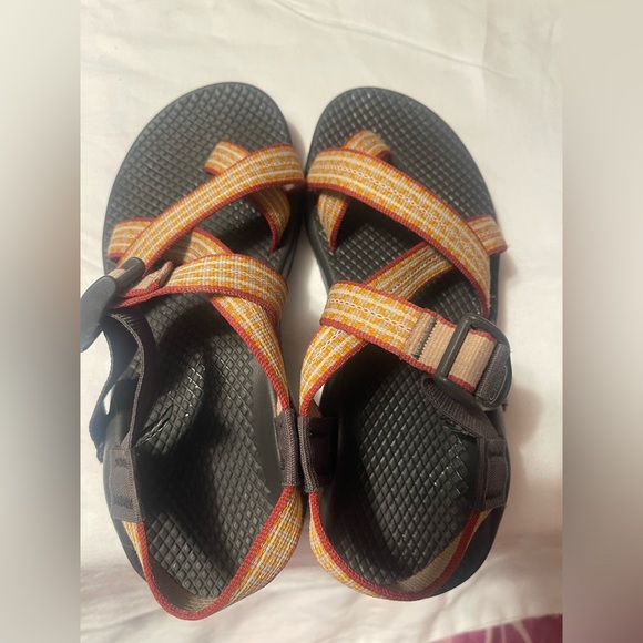 CHACO , Black and Orange Sport Sandals with Durable Straps - Picture 2 of 7